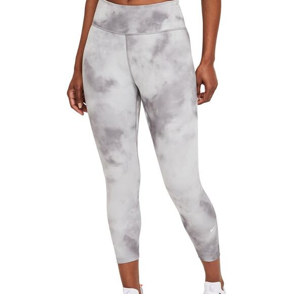 Nike Leggings Sky-Dyed NWT Dri-Fit Cropped Mid-Rise Athletic Workout Small - Picture 3 of 6